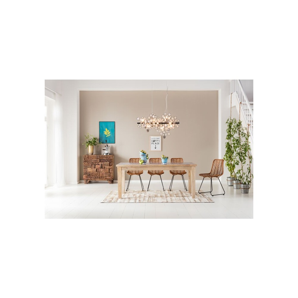 SORPRESA NATURALEZA MADERA PATCHWORK COFRE 2 PUERTAS DISEÑO KARE