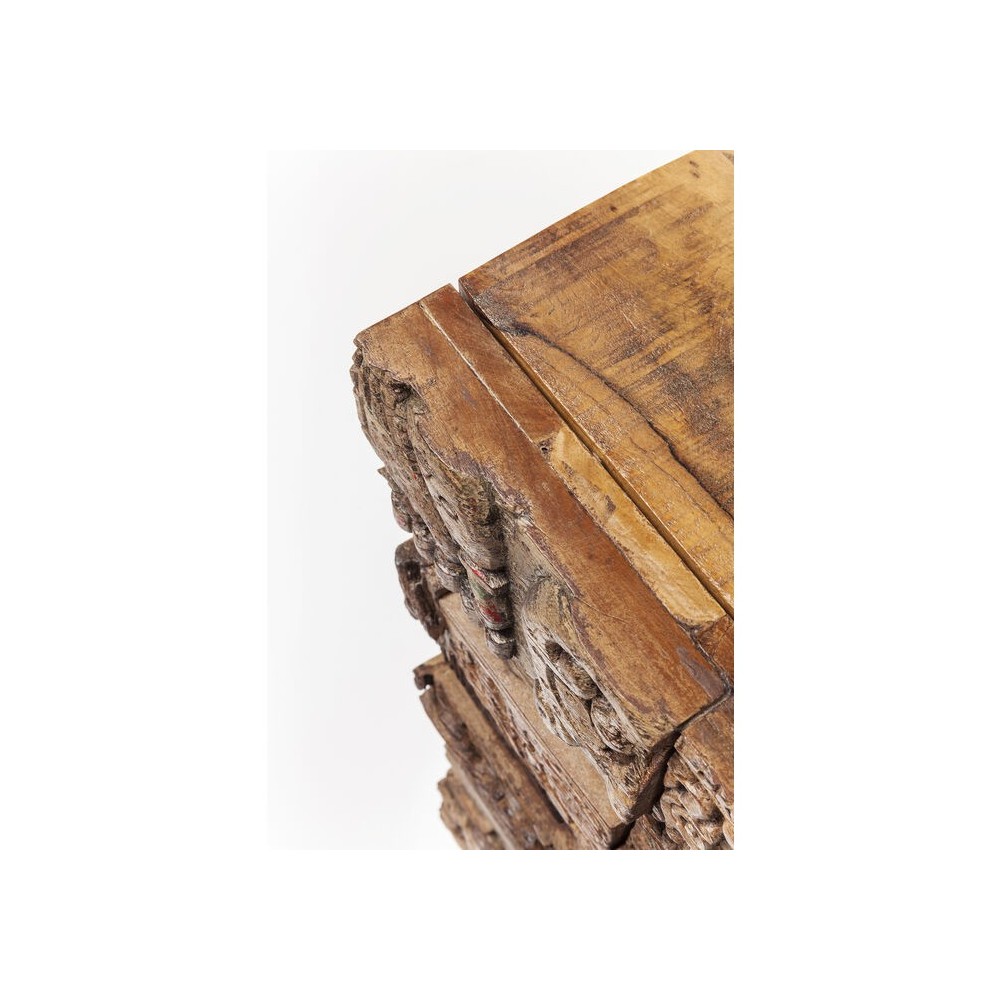SORPRESA NATURALEZA MADERA PATCHWORK COFRE 2 PUERTAS DISEÑO KARE