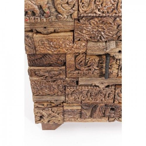 SORPRESA NATURALEZA MADERA PATCHWORK COFRE 2 PUERTAS DISEÑO KARE