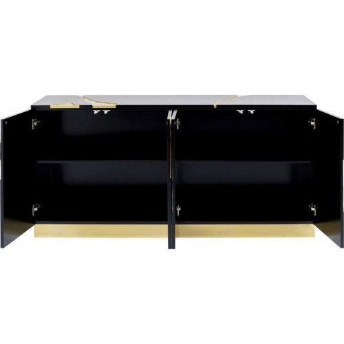 Credenza nera e oro 165 cm CRACKED