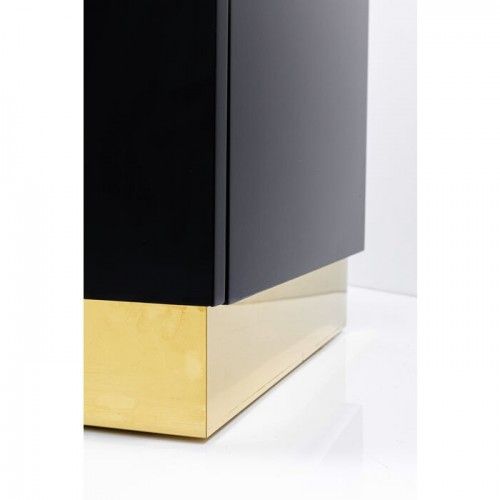 Aparador negro y dorado 165cm CRACKED