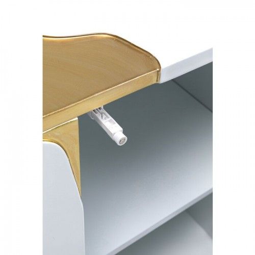 Aparador blanco y dorado 165cm CRACKED