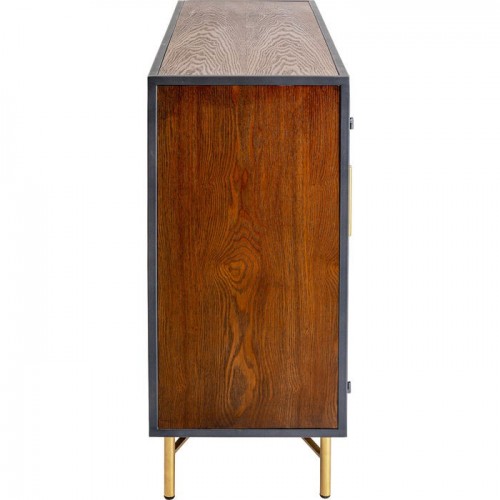Aparador JUNGLE negro follaje tropical 135 cm KARE Design — vista lateral