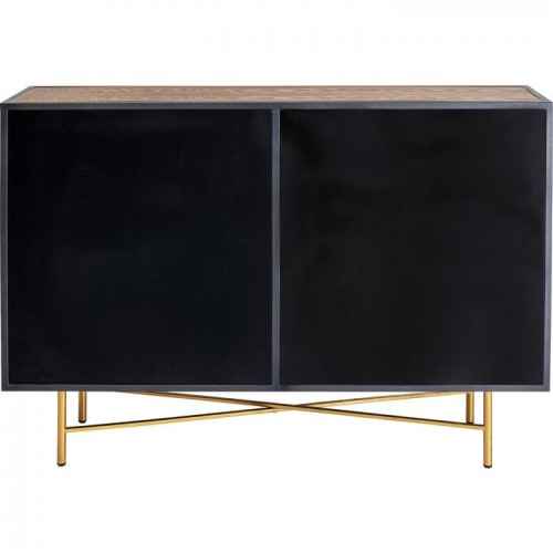 Buffet JUNGLE noir feuillage tropical 135 cm KARE Design — vue arrière