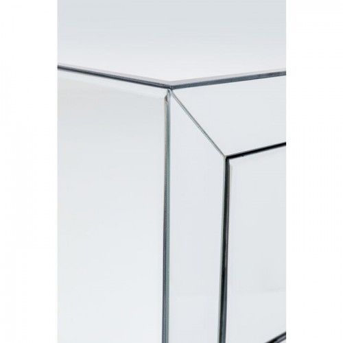 Comodino argento con 3 cassetti LUXURY