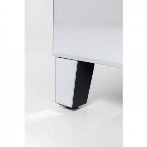 Comodino argento con 3 cassetti LUXURY