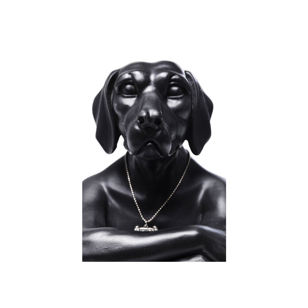 Figurine décorative noir Gangster Dog