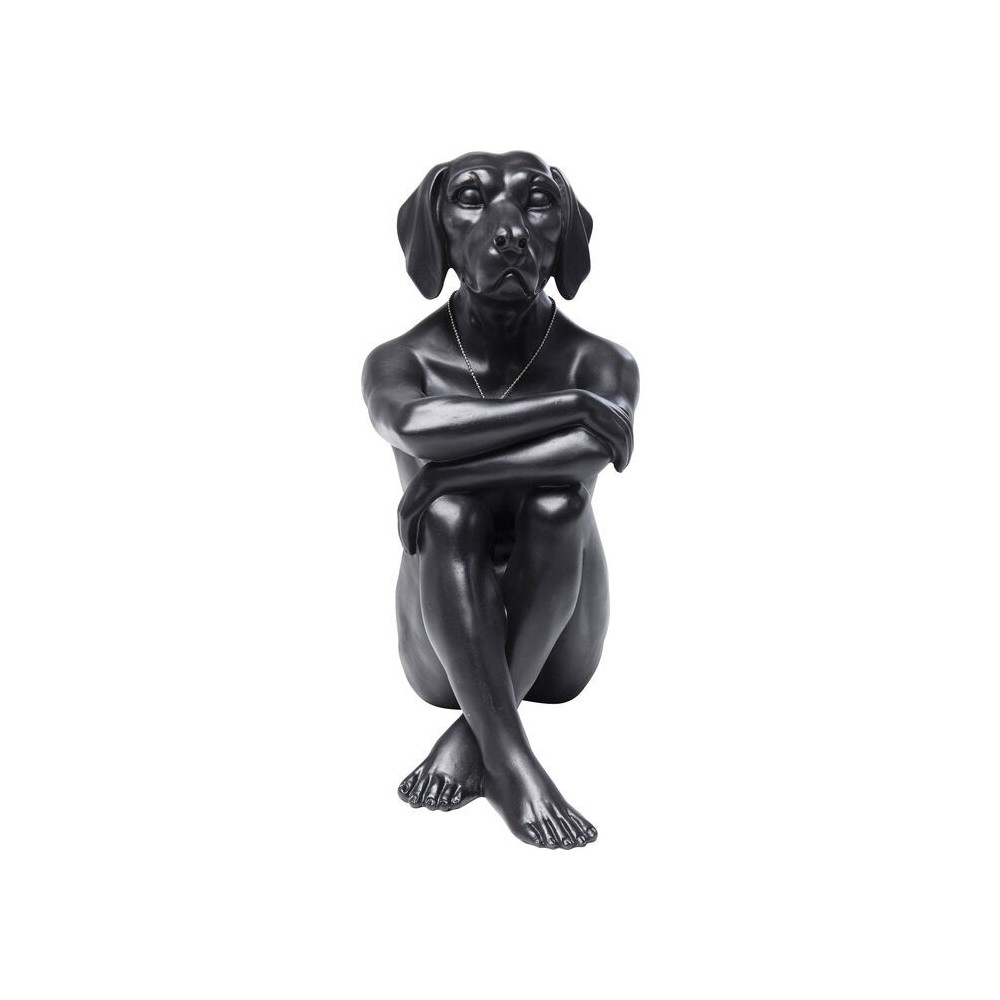 Figurine décorative noir Gangster Dog