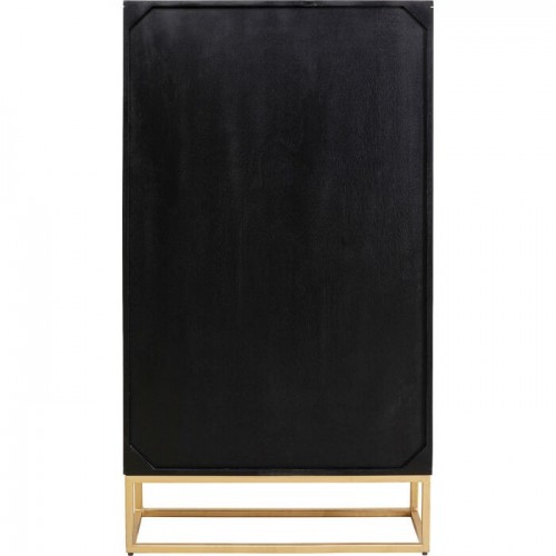 Armoire décorative MADEIRA noire relief circulaire 140 cm KARE Design — vue arrière