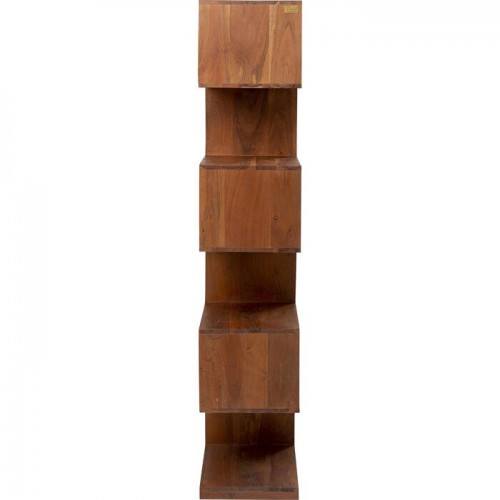 Freestanding shelf AUTHENTICO solid mango zigzag 180 cm KARE Design — side view