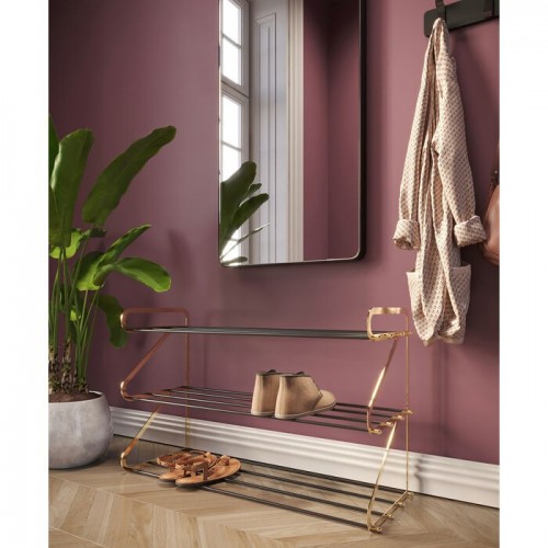Sapateira WALK metal três níveis 84 cm KARE Design — ambientado numa entrada