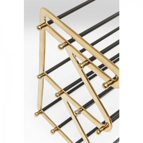 Sapateira WALK metal três níveis 84 cm KARE Design — vista lateral