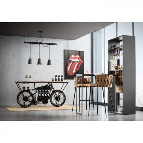Meuble de bar avec table intégrée 201cm VINOTECA