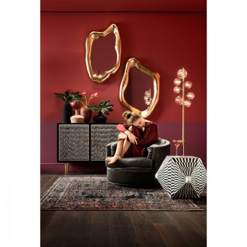 Gouden hologram design spiegel 119cm HOLOGRAM