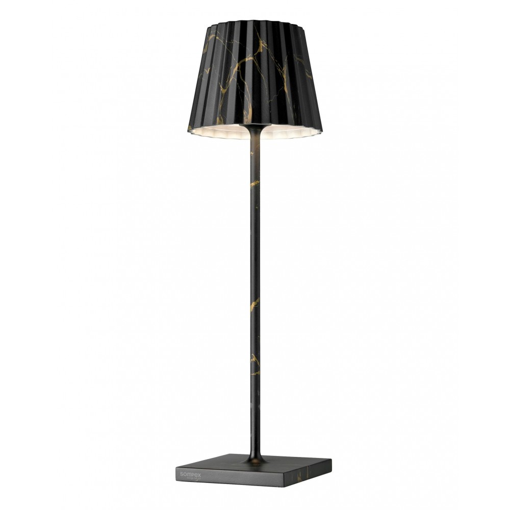 Schwarz-goldene Außenlampe 38 cm TROLL 2.0