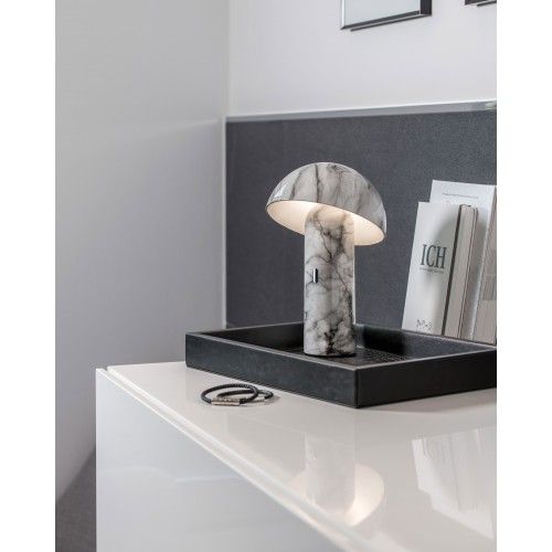 Lâmpada de mesa recarregável de mármore SVAMP