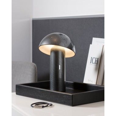 Lâmpada de mesa recarregável de carbono svamp 2
