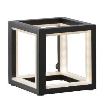 Lâmpada para posar LEDs de alumínio preto 12 cm delux SOMPEX