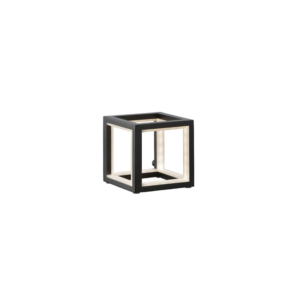 Lâmpada para posar LEDs de alumínio preto 12 cm delux SOMPEX