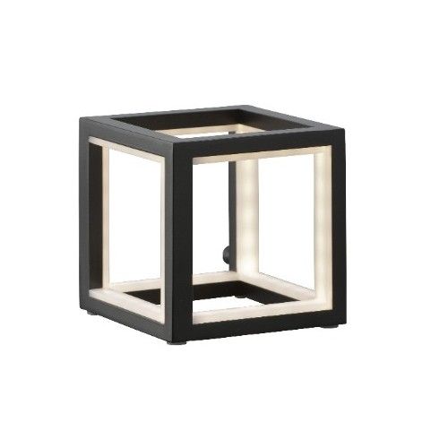 Lâmpada para posar LEDs de alumínio preto 12 cm delux SOMPEX