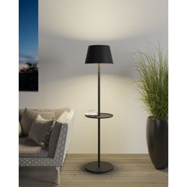 Schwarze Außenleuchte 150 cm GARCON 2