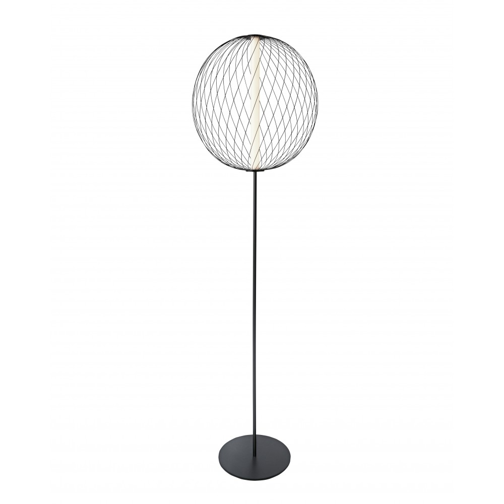 Schwarze Stehleuchte 162 cm ATOMIK