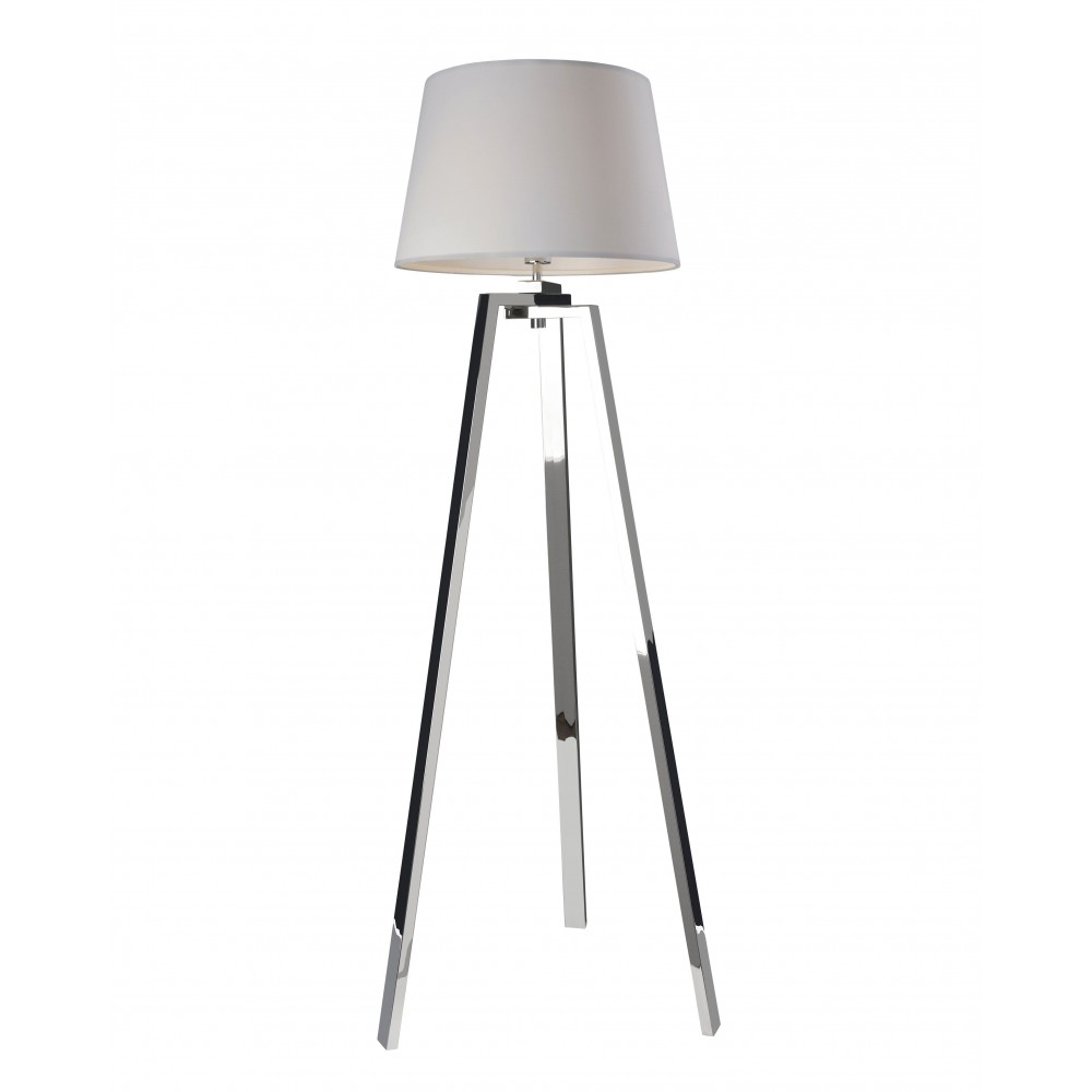 Wit stalen vloerlamp 57 cm TRIOLO