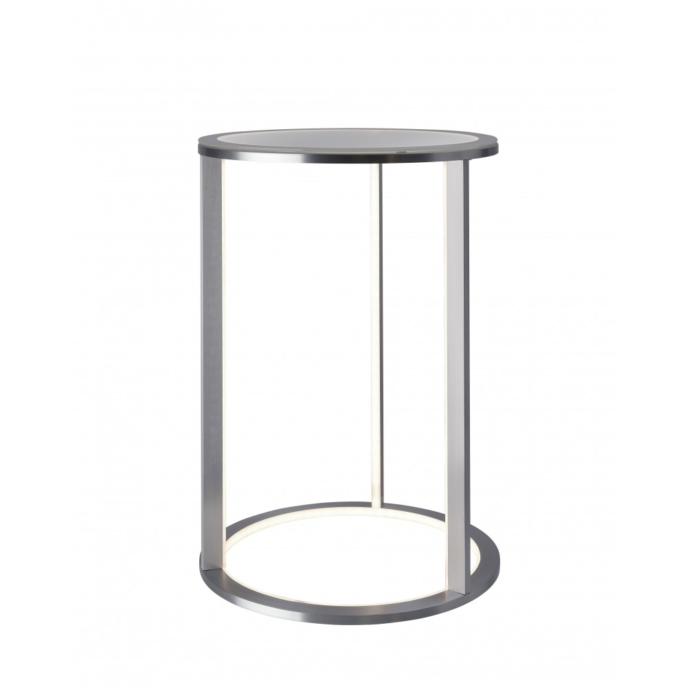 Lâmpada de chão levou vidro fosco 60 cm mesa