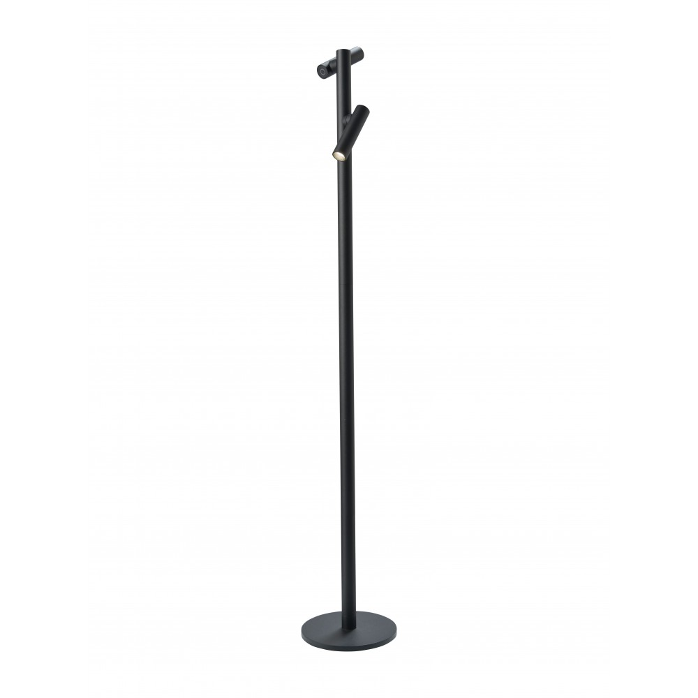 Lâmpada de pilha preta dimmable tubo