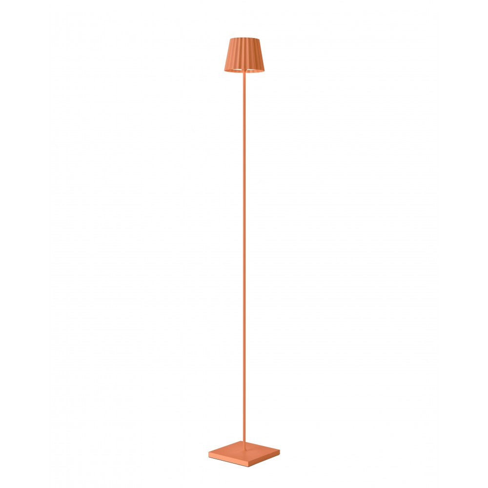 Lâmpada de chão ao ar livre laranja 120 cm troll 2.0