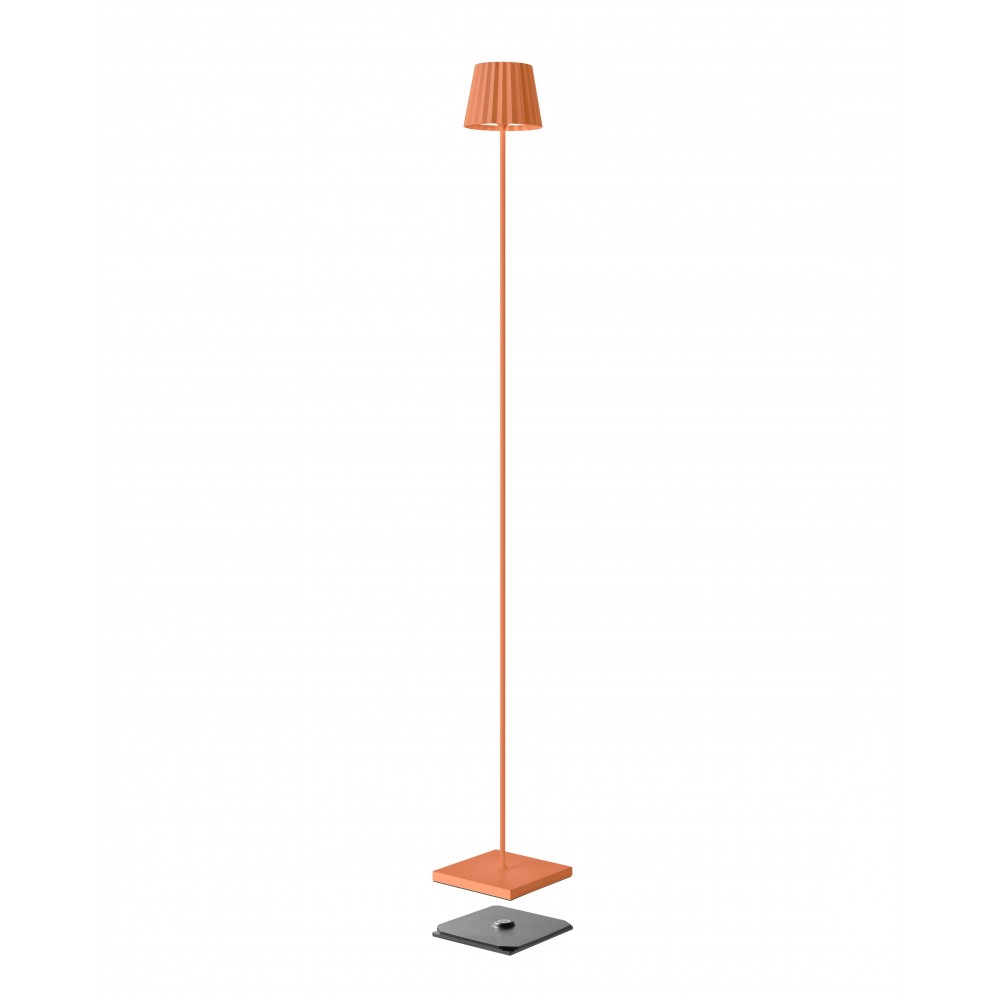 Orange outdoor floor lamp 120 cm TROLL 2.0
