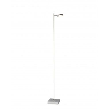 Silver floor lamp with QUAD dimmer