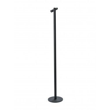 Lâmpada de piso preta 120 cm tubo
