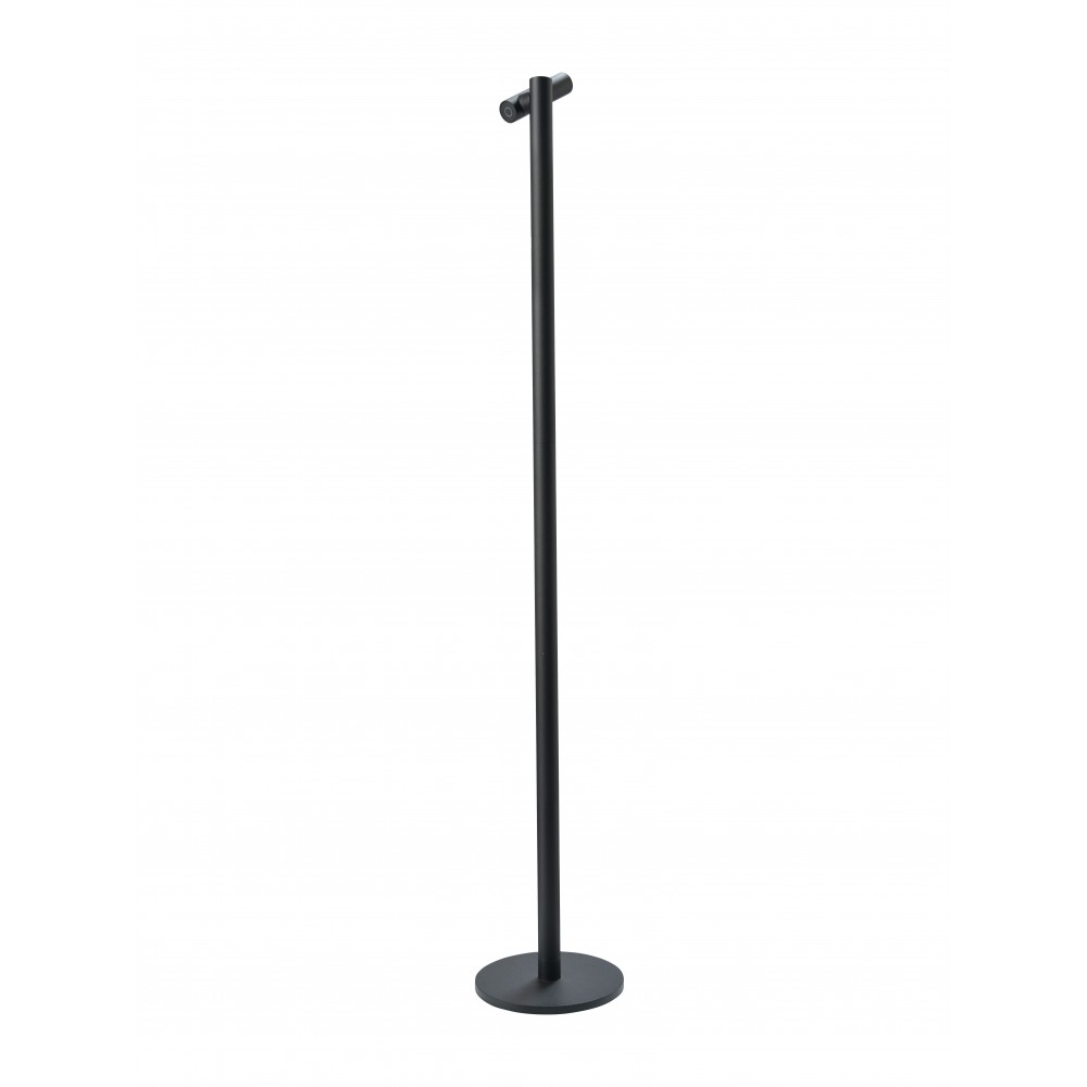Schwarze Stehleuchte 120 cm TUBO