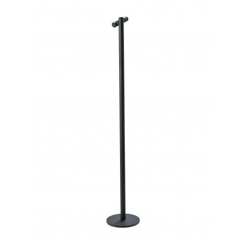Lâmpada de piso preta 120 cm tubo