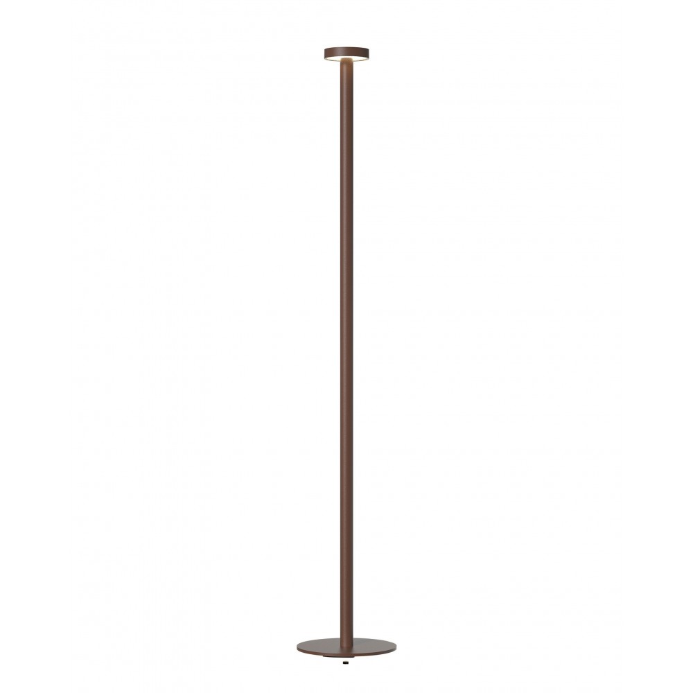 Lâmpada de assoalho de ferrugem 120 cm de