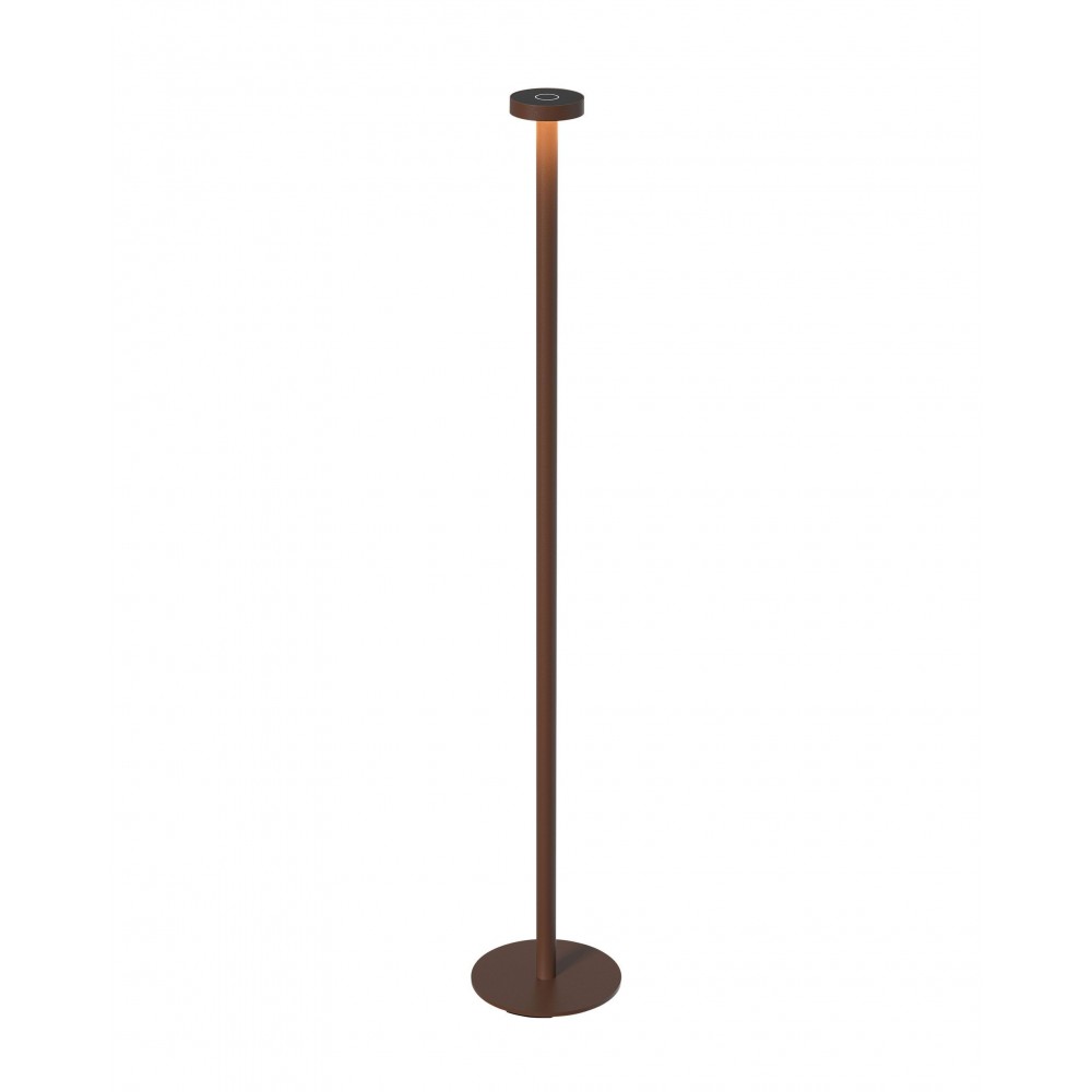 Lâmpada de assoalho de ferrugem 120 cm de