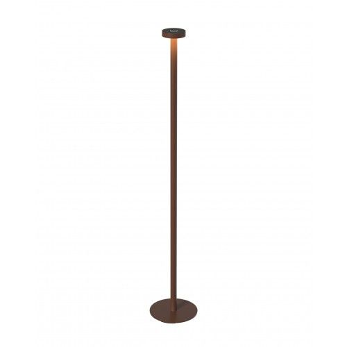 Lâmpada de assoalho de ferrugem 120 cm de