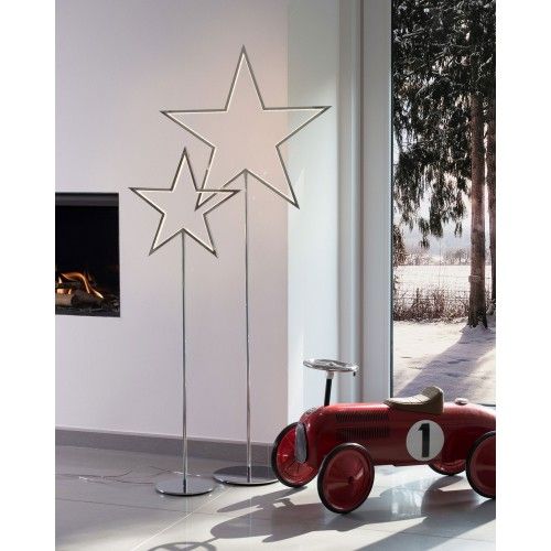 Chrome Led Lucy Star Floor Lamp 130