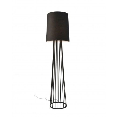 Design de lâmpada Têxtil preta 155 cm mailand