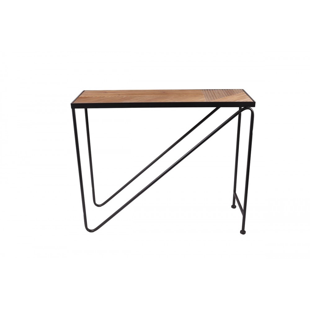 Madeira diagonal de console e stoner de metal