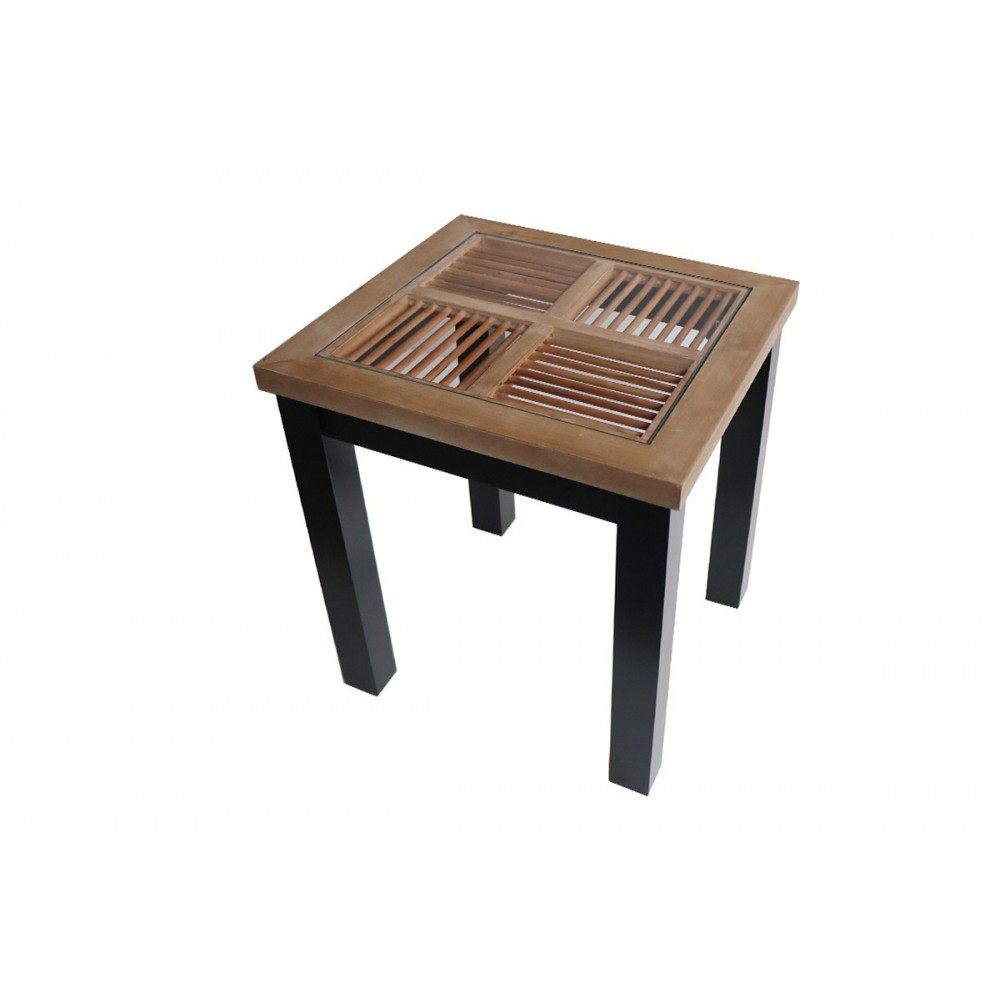 Mesa lateral de madeira haste 50 cm de origem