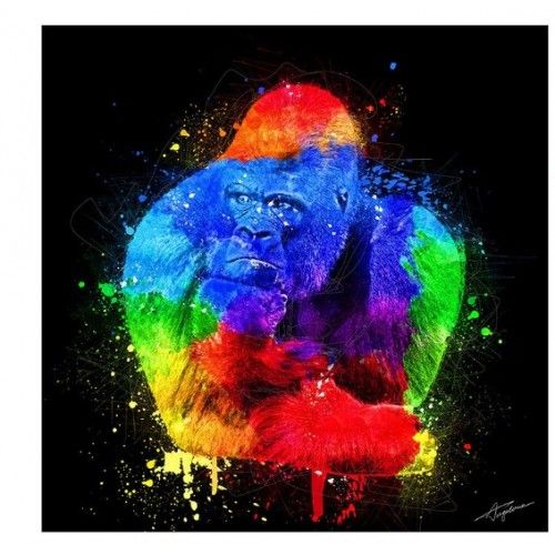 Schilderij van de gorilla 90*90
