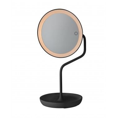 Espelho LED ampliação x5 preto versalhas