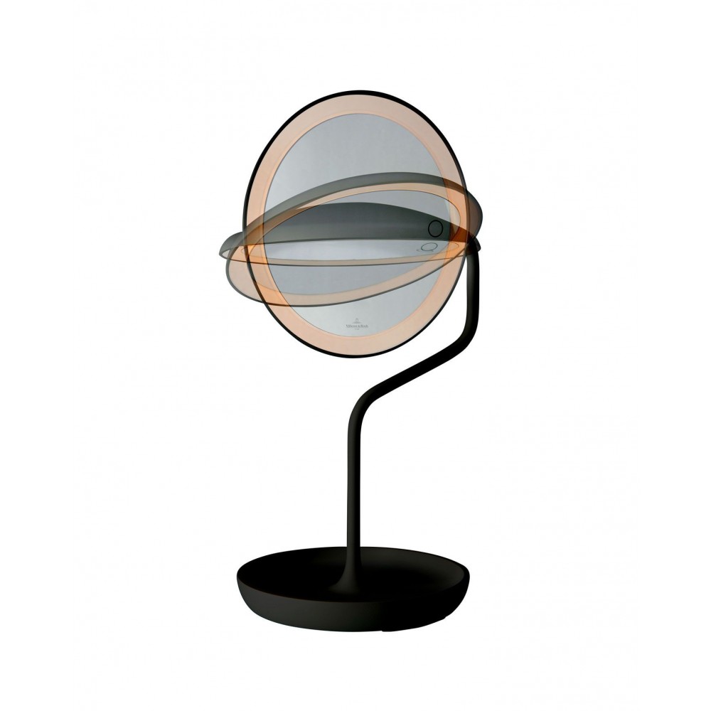 Led-vergrotende spiegel VERSAILLES zwart Villeroy & Boch — gekantelde spiegel en verstelling