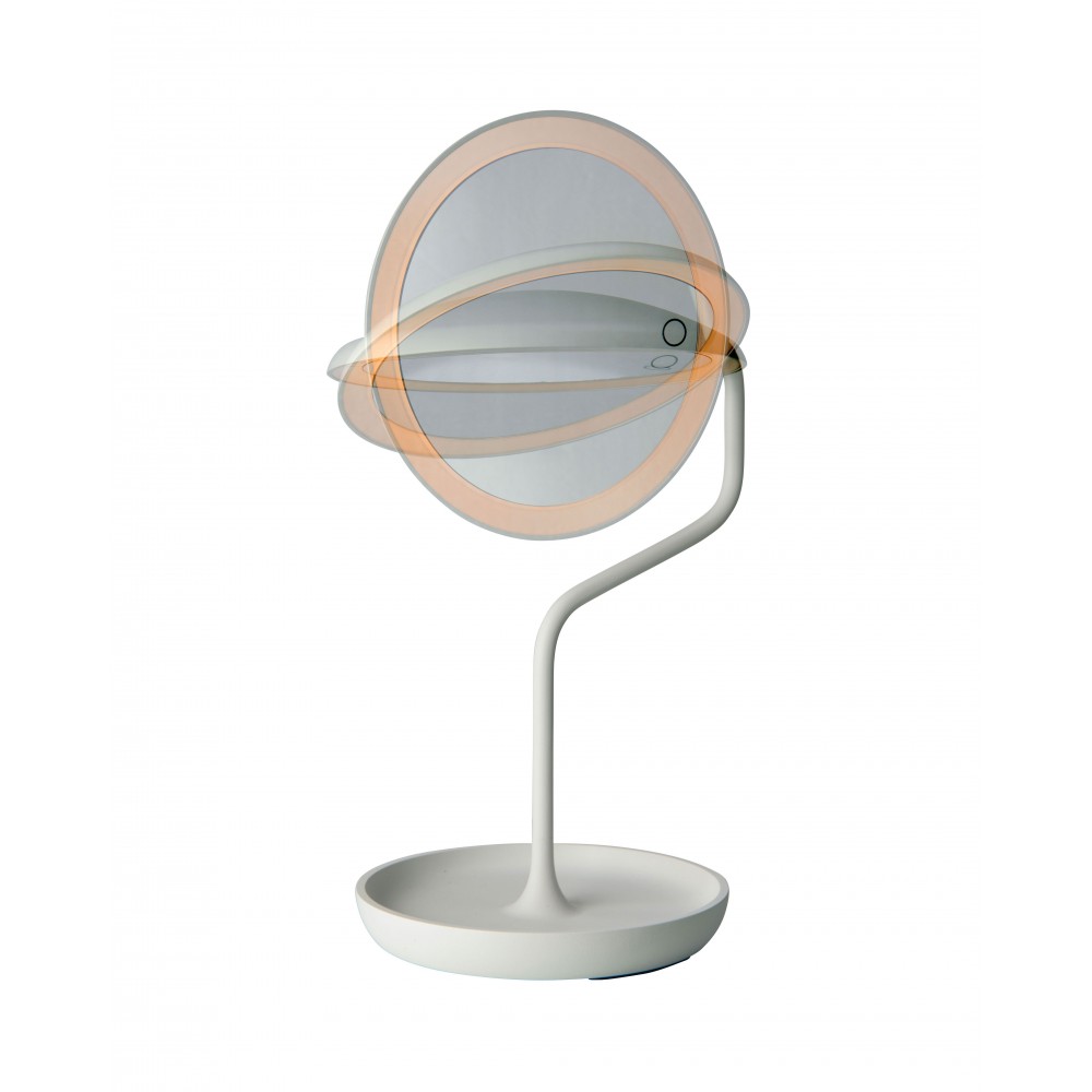 Espejo de aumento LED VERSAILLES blanca Villeroy & Boch — espejo inclinado y función orientable