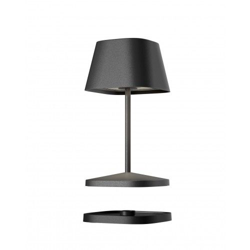 Schwarze Außenleuchte 20 cm NEAPEL 2.0