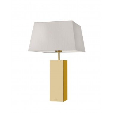 Lâmpada de mesa de têxteis branca 53 cm Prag