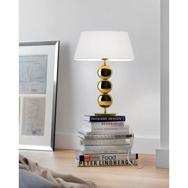Têxtil de design de lâmpada de mesa branco 55 cm Sofia 2