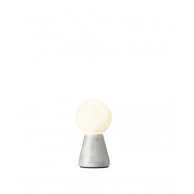 Lâmpada de mesa de mármore branco e branco 13 cm Carrara